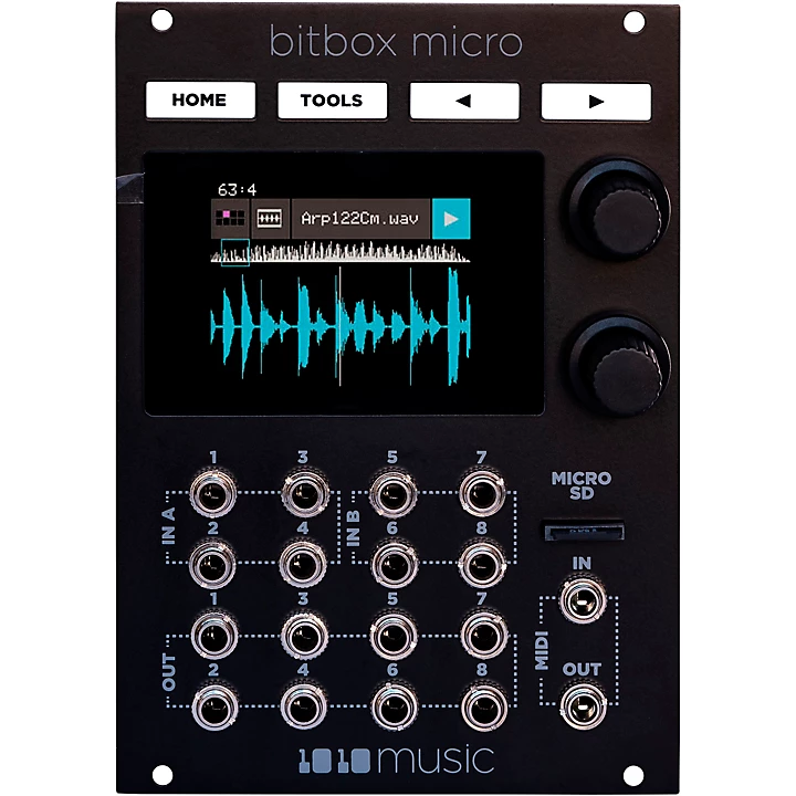 Bitbox Micro Eurorack Compact Sampler with Touchscreen Black
