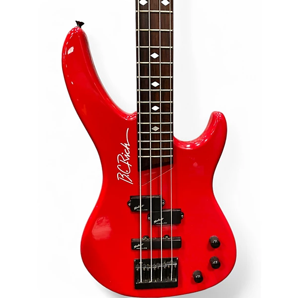 BC Rich Used BC Rich nj series innovator bass Red Electric Bass Guitar.gc