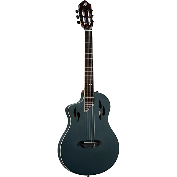 RTPSTD Left Handed Nylon String Acoustic Electric Guitar Satin Black