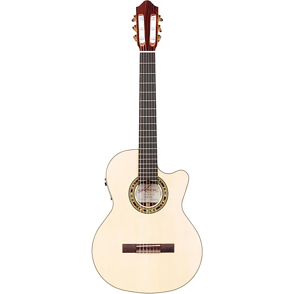 Kremona F65CW Fiesta Cutaway Acoustic Electric Classical Guitar Natural