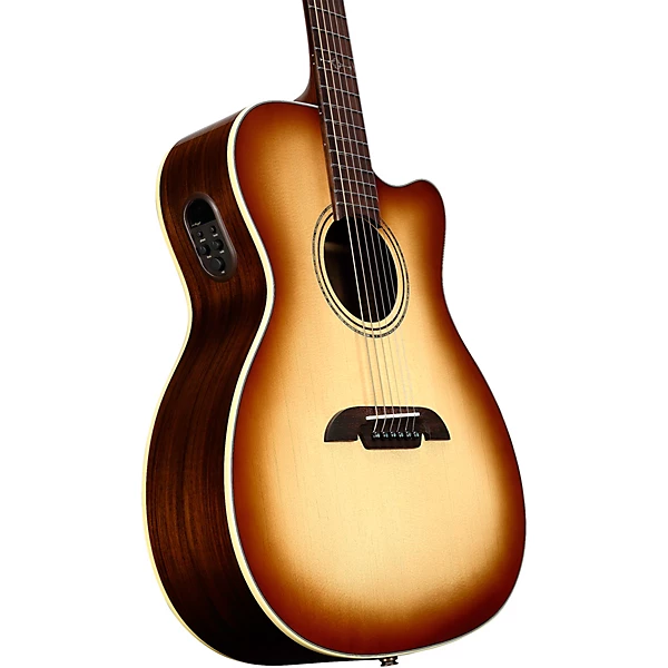 Alvarez AF70CE Folk OM Acoustic Electric Guitar Shadow Burst