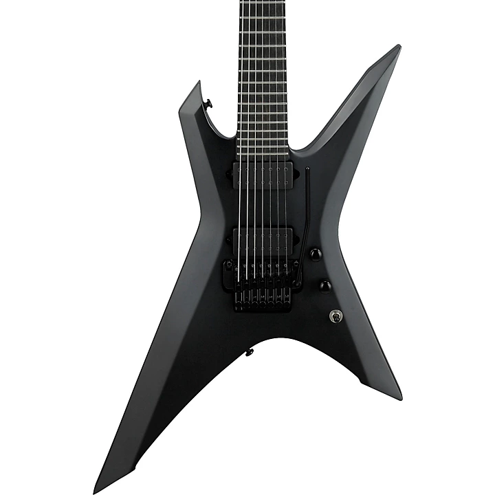 Xiphos Iron Label 7str Electric Guitar Black Flat