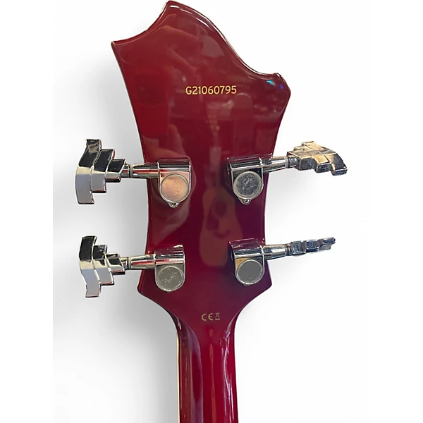 Hagstrom Used Hagstrom Viking Left Handed 2 Tone Sunburst Electric Bass Guitar.gc