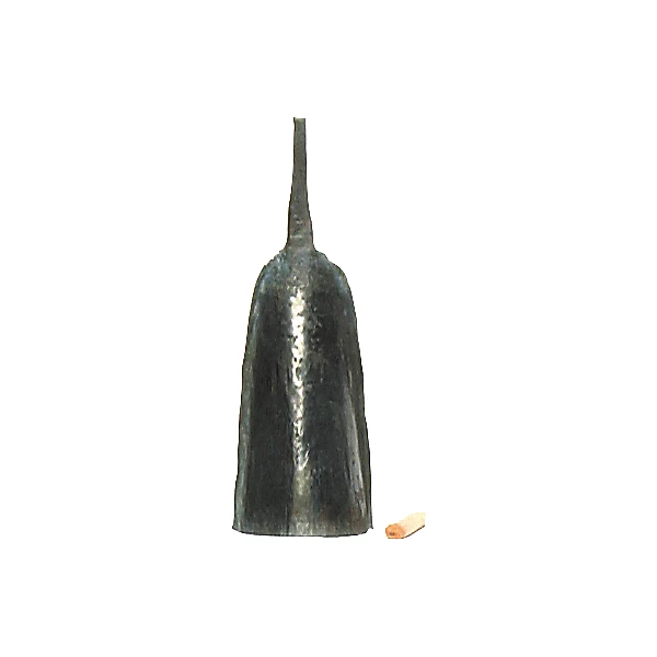 Ghana Single Bell with Stick Black