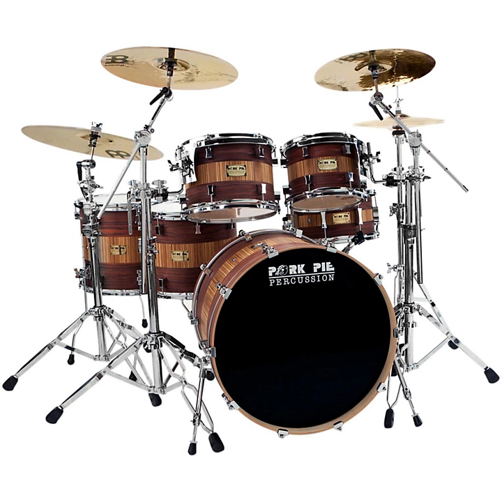 Pork Pie Rosewood Zebra Maple 5 Piece Shell Pack Rosewood Zebra