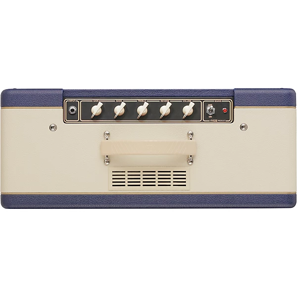 VOX AC10 Custom 10W 1x10 Limited Edition Tube Guitar Combo Amp With KORG Pitchblack X Pedal Tuner Blue/Cream