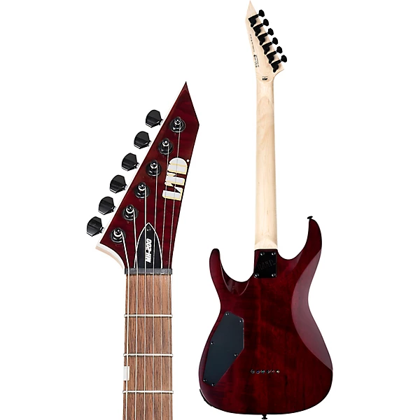 LTD MH 200QM NT Electric Guitar See Thru Black Cherry