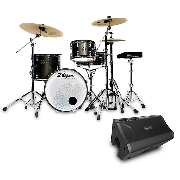 ALCHEM E Gold Electronic Drum Kit with Simmons DA2112 Amp