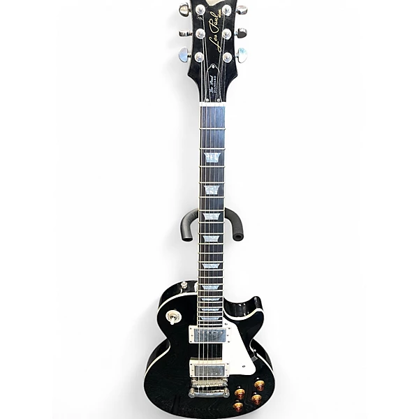 Epiphone Used Epiphone Les Paul Standard Ebony Solid Body Electric Guitar