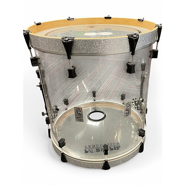 Pork Pie USA Used Pork Pie USA 4 Piece Pig Lite Acrylic Smoke Transparent Drum Kit.gc