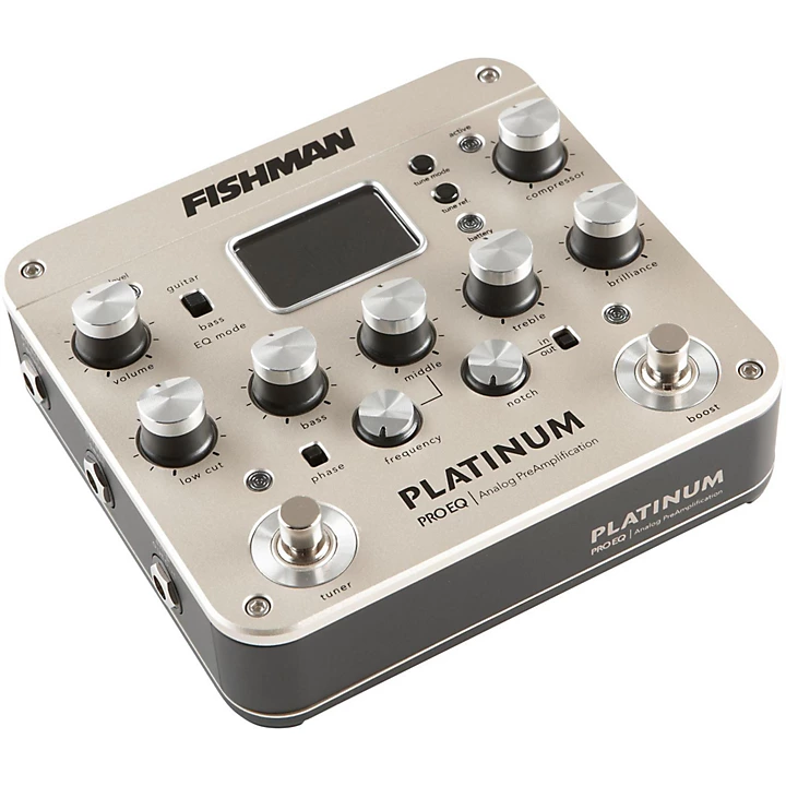 Fishman Platinum Pro EQ Acoustic Guitar Preamp Level 1 J15690004000000.gc