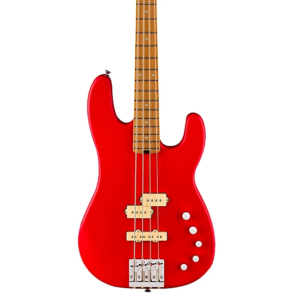 Charvel PM SD PJ IV MAH Bass Guitar Satin Ferrari Red