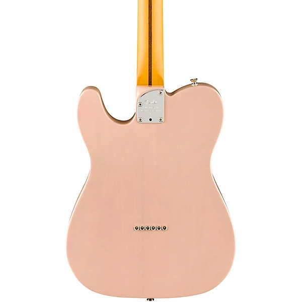Fender American Professional II Telecaster Thinline Limited Edition Electric Guitar Transparent Shell Pink