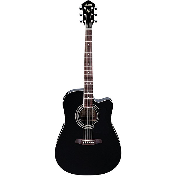 Ibanez V70CE Dreadnought Acoustic Electric Guitar Black