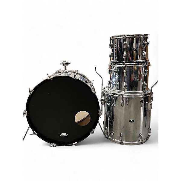 Vintage 1970s Slingerland 4 piece 4 Piece Kit Chrome Drum Kit