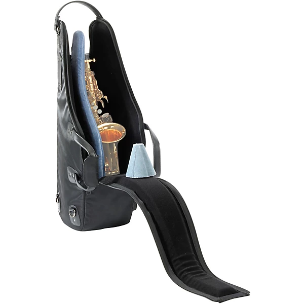 Double Alto Soprano Saxophone Gig Bag European Model Synthetic with Leather Trim