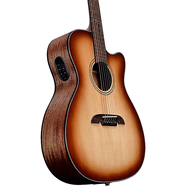 AF60CE Folk OM Acoustic Electric Guitar Shadow Burst