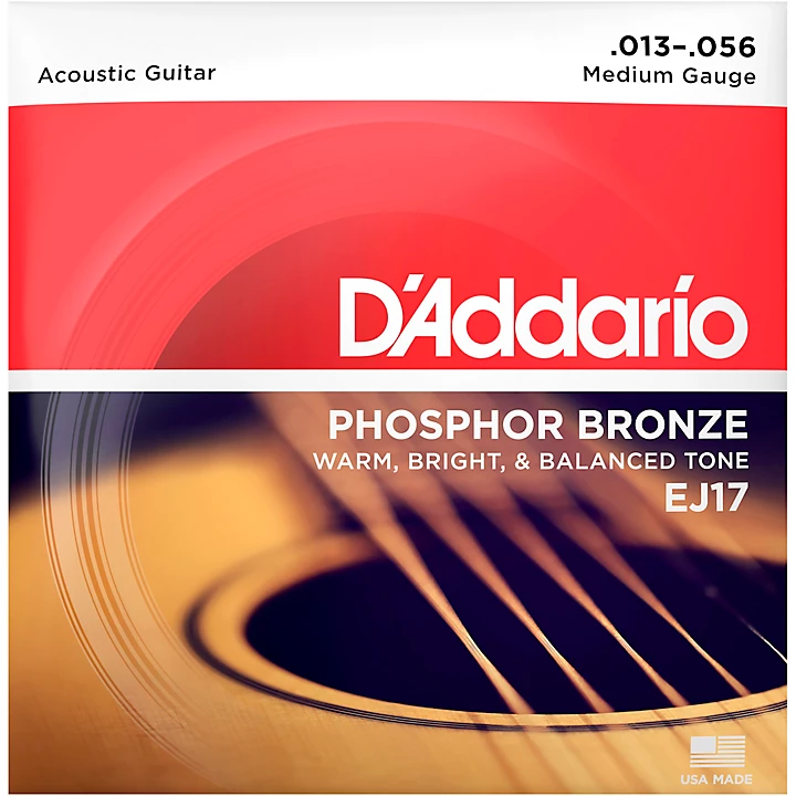 EJ17 Phosphor Bronze Medium Acoustic Strings Single Pack