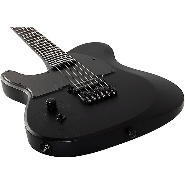 Schecter Guitar Research PT Black Ops Left Handed Electric Guitar Satin Black Open Pore
