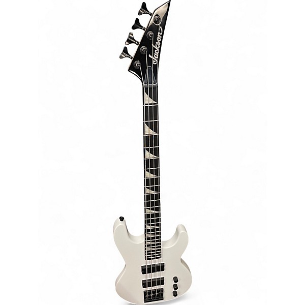Used Jackson JS2 Concert Classic White Electric Bass Guitar