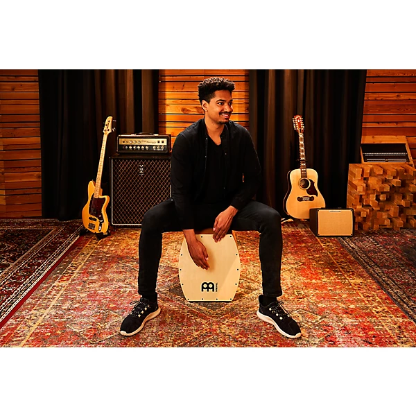 MEINL Arch Bass Snare Cajon with Maple Frontplate Super Natural