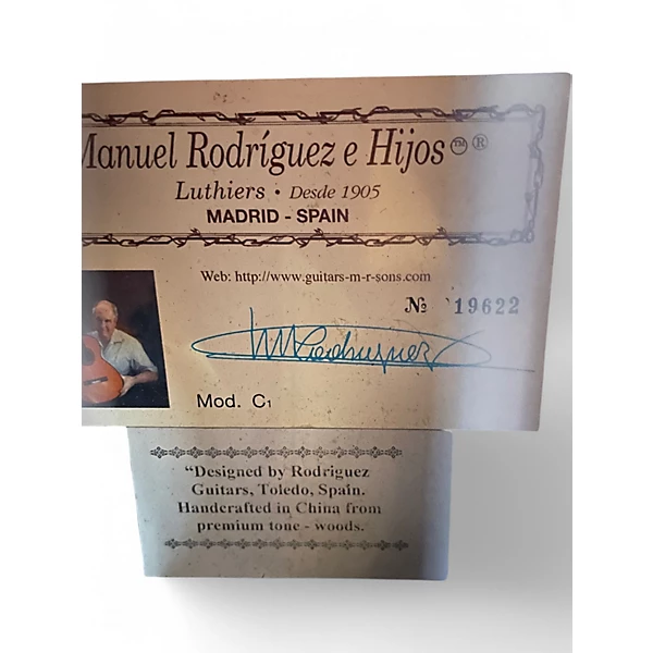 Used Manuel Rodriguez C1 Natural Classical Acoustic Guitar