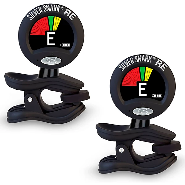 Black Silver Snark Clip On Tuner 2 Pack