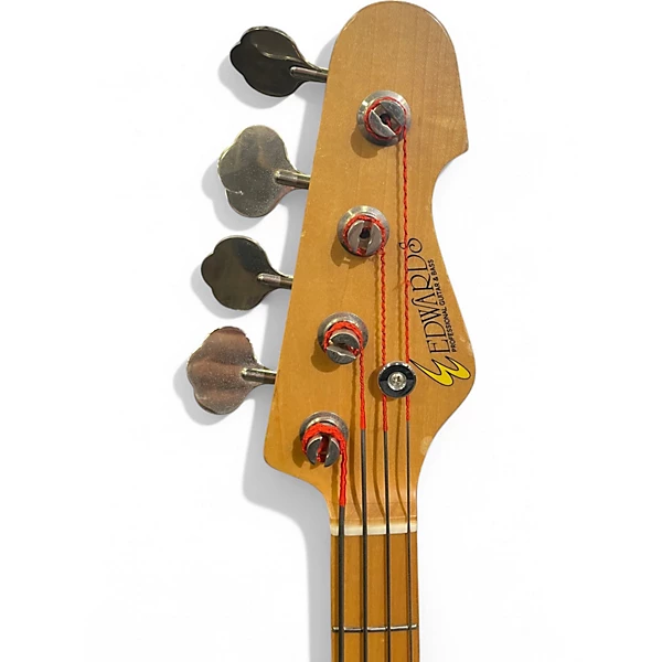 Used Edwards E AP 123 Black Electric Bass Guitar