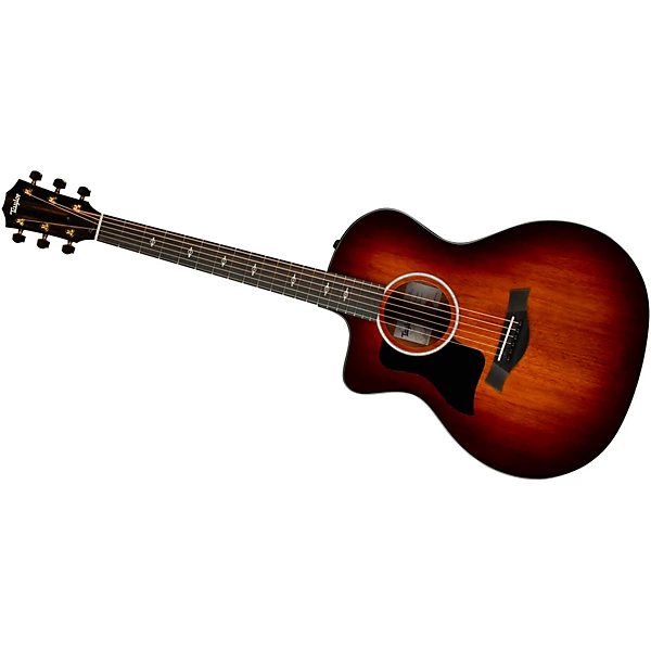 Taylor 224ce K Deluxe Grand Auditorium Left Handed Acoustic Electric Guitar Shaded Edge Burst