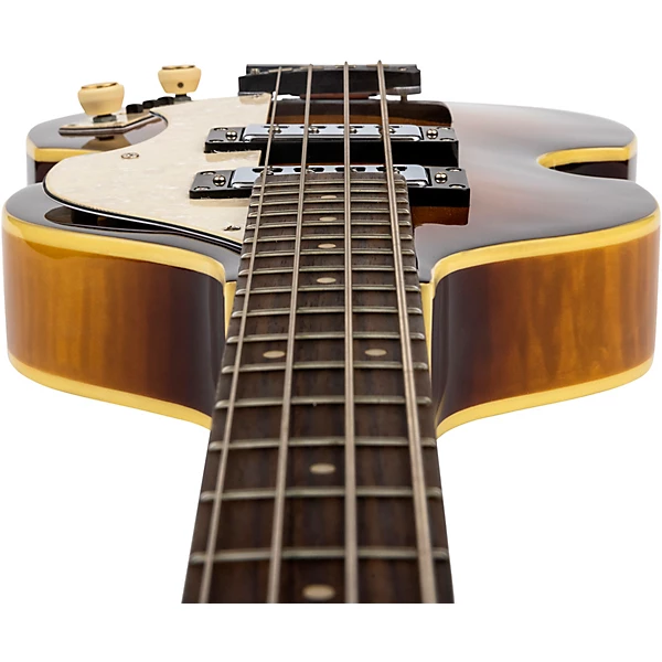 Hofner Ignition Series Short Scale Violin Bass Guitar with Cavern Pickup Spacing Sunburst