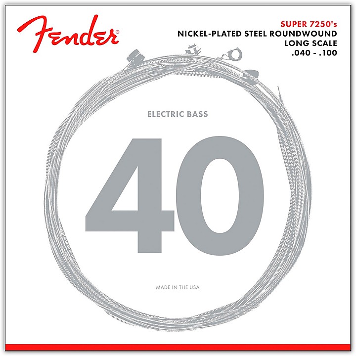 7250L Super Bass Nickel Plated Steel Long Scale Bass Strings Light