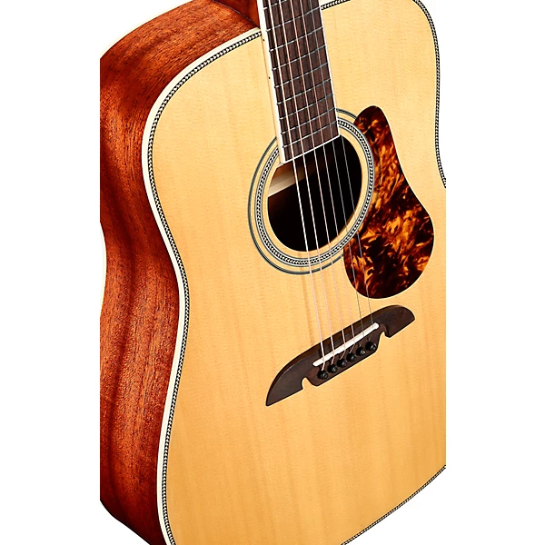 Alvarez MD60 Herringbone Dreadnought Acoustic Guitar Level 2 Natural