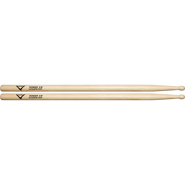 American Hickory Power 5B Drumsticks Wood