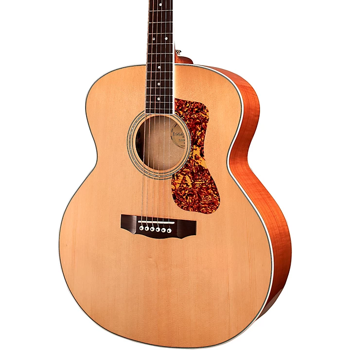 Guild F 250E Deluxe Westerly Jumbo Acoustic Electric Guitar Blonde