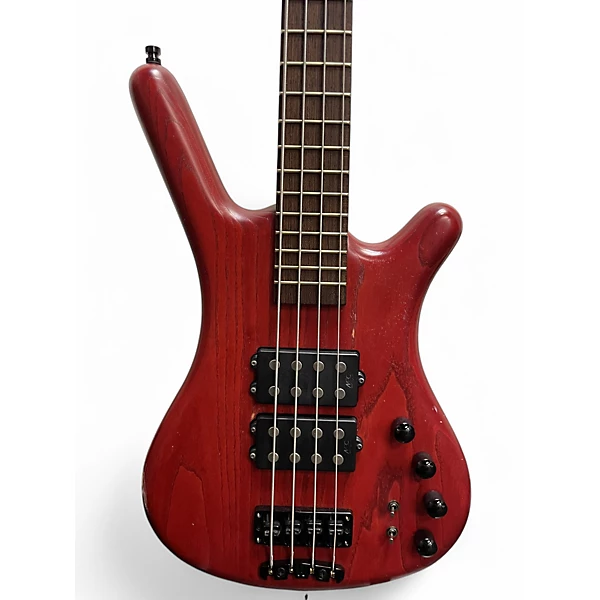 Warwick Used 2000s Warwick Corvette 4 String LImited Edition Cherry Electric Bass Guitar.gc