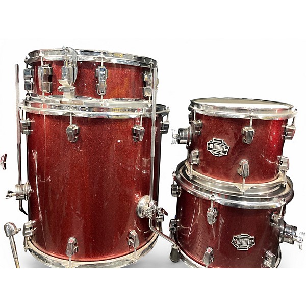 Ludwig Used Ludwig 5 Piece ELEMENT RED SPARKLE Drum Kit