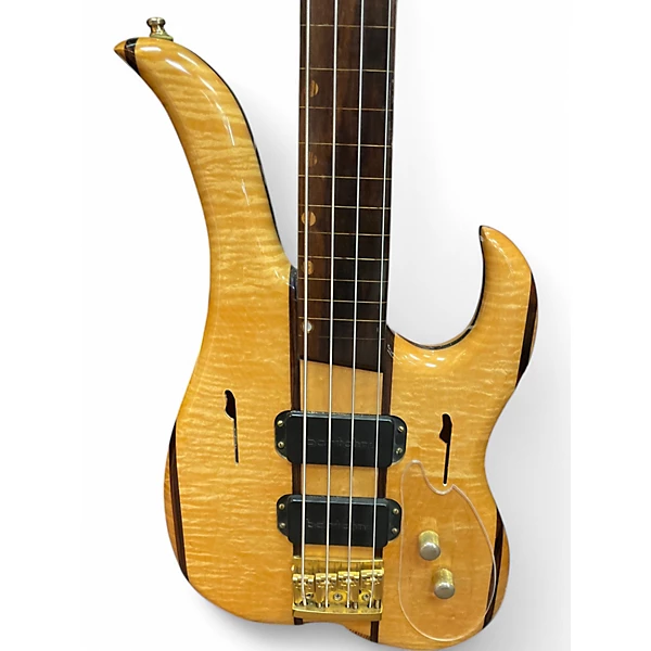 Linc Used Linc Luthier Natural Electric Bass Guitar.gc