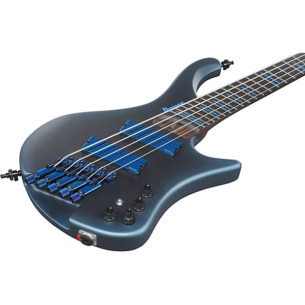 Ibanez EHB5MSBSP 5 String Multi Scale Ergonomic Headless Bass Guitar Midnight Arctic Ocean Matte