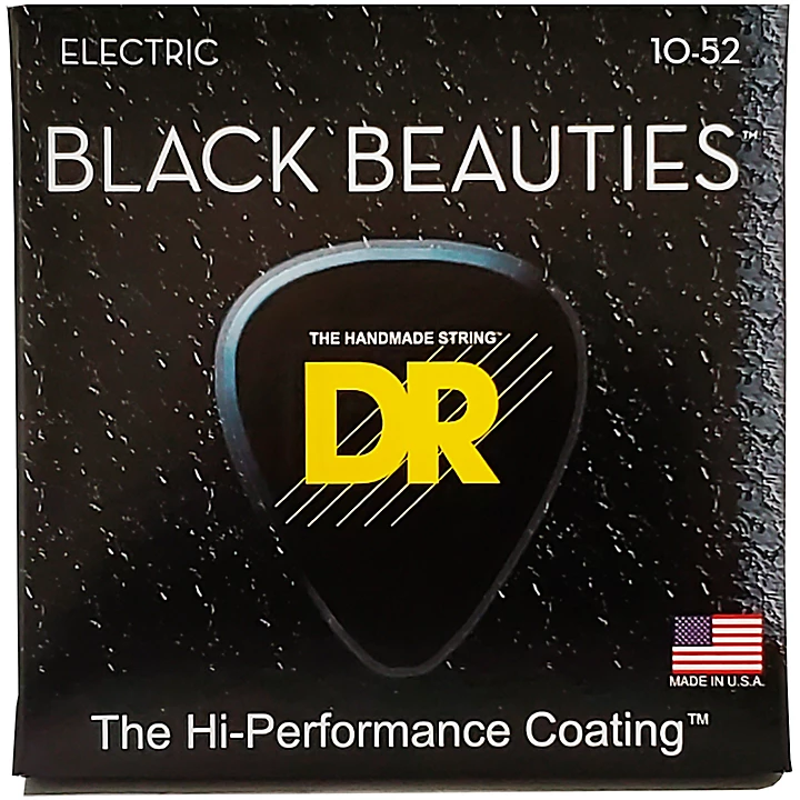 Black Beauties Coated Electric Strings Medium Heavy 10 52