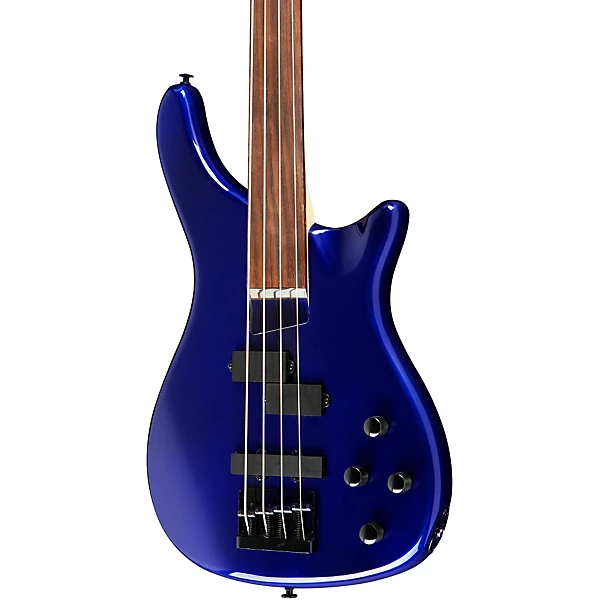 LX200BF Fretless Series III Electric Bass Guitar Metallic Blue