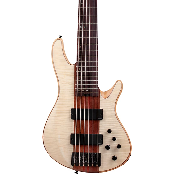Schecter Guitar Research Charles Berthoud CB 6 6 String Electric Bass Guitar Natural Satin