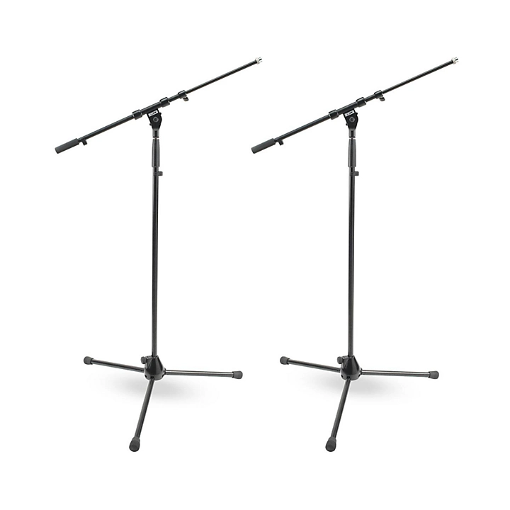 Tripod Mic Stand with Telescoping Boom 2 Pack