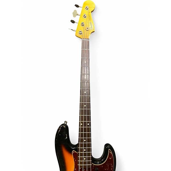 Used Fender Custom Shop 60s Jazz Relic 3 Color Sunburst Electric Bass Guitar