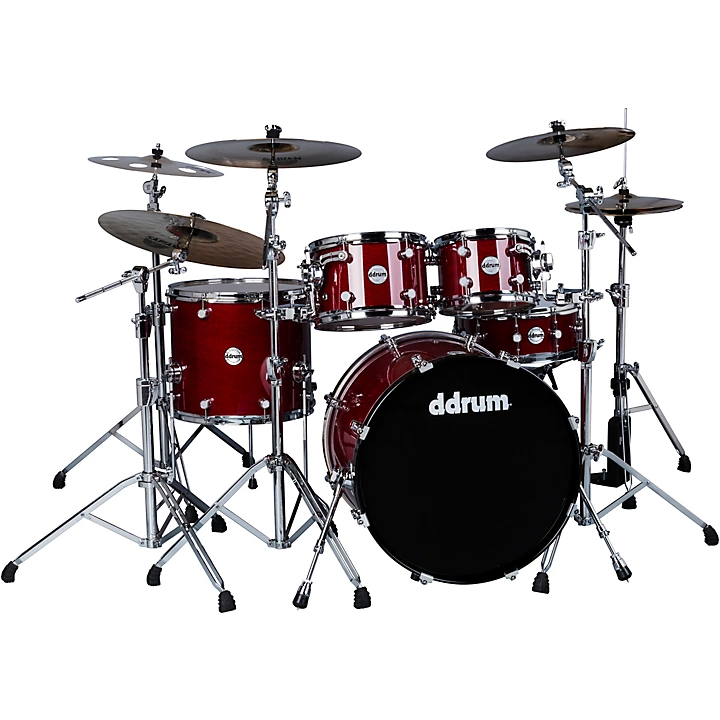 ddrum Reflex Elite 5 Piece Drum Shell Pack Level 1 Trans Red L47527004002000.gc