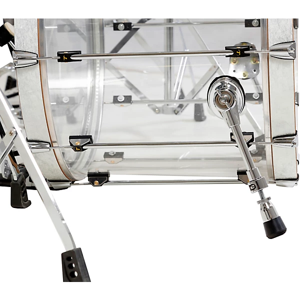 Volume Series 5 Piece Seamless Acrylic Shell Pack With 22 Bass Drum Clear