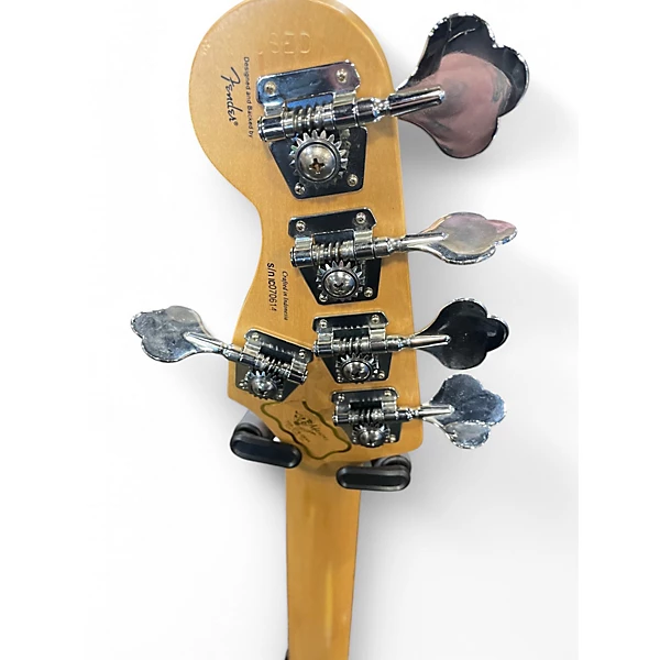 Used 2007 Squier Deluxe Jazz Bass Active V 5 String 2 Color Sunburst Electric Bass Guitar