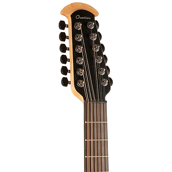 Ovation 2058TX 5 G Pro Series Elite TX Deep Contour 12 String Acoustic Electric Guitar Textured Black