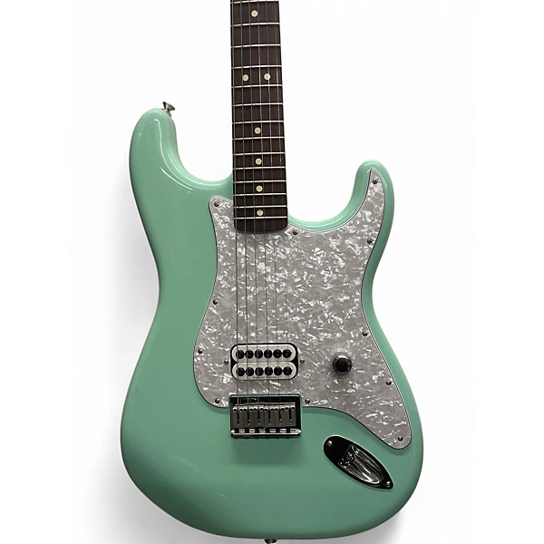 Fender Used 2023 Fender Tom DeLonge Stratocaster Surf Green Solid Body Electric Guitar.gc