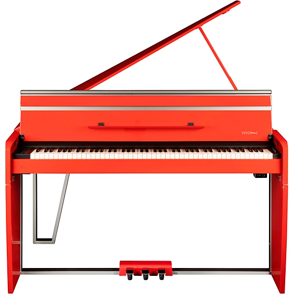 VIVO H10MG Digital Mini Grand Piano Polished Dark Red
