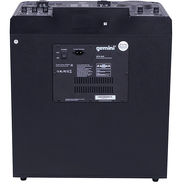 Gemini GPK 800 Home Karaoke Party Speaker Level 1 L85056004000000.gc